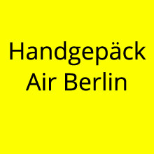 Handgepäck Air Berlin