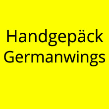 Handgepäck Germanwings