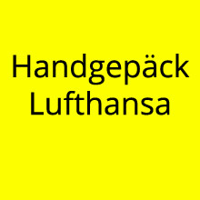 Handgepäck Lufthansa